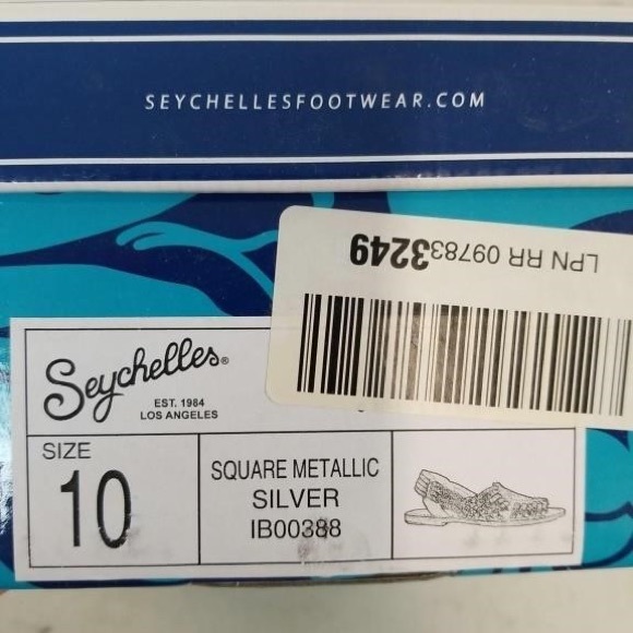 Seychelles Womens Woven Leather Sling Back Flats Sandals silver Size 10M - new - Picture 8 of 10